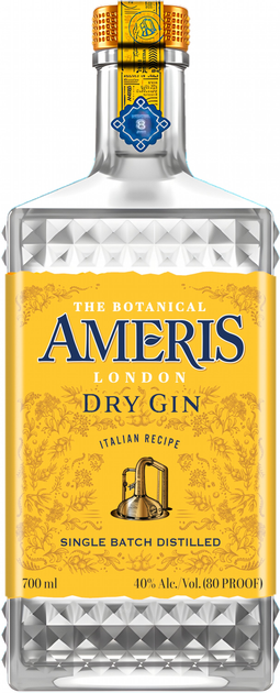Джин Ameris London Dry Gin 0.7л 40%
