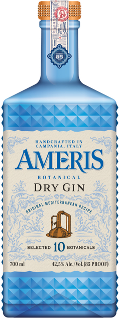 Джин Ameris Original Mediterranean Recipe Blue 0.7л 42.5%