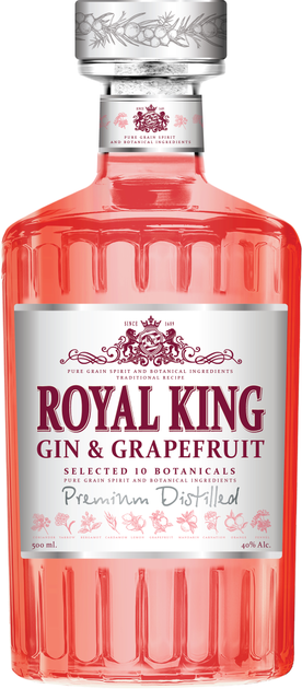 Royal King Gin Grapefruit 0.5л 40%