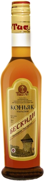 Коньяк Бескиді 3 зірки 0.5л 40%
