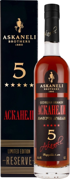 Askaneli Reserve Limited Edition 5 зірок бренді 40% у коробці