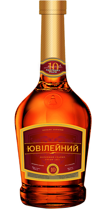 Ювілейний 10 бренді 0.5л 40%