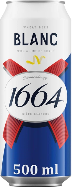 Пиво Kronenbourg 1664 Blanc світле 4.8% 0.5