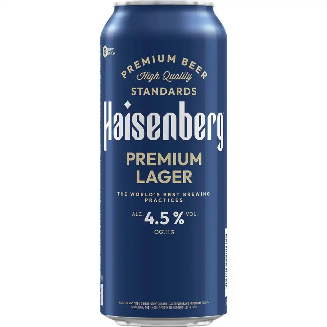 Пиво Haisenberg Premium Lager світле 0.5л 4.5%