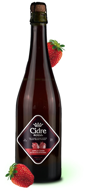 Cidre Royal з Полуницею солодкий 0.7л 5%