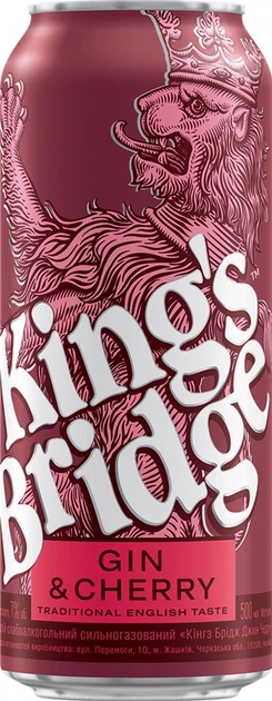 King's Bridge Gin & Cherry 0.5л 7%