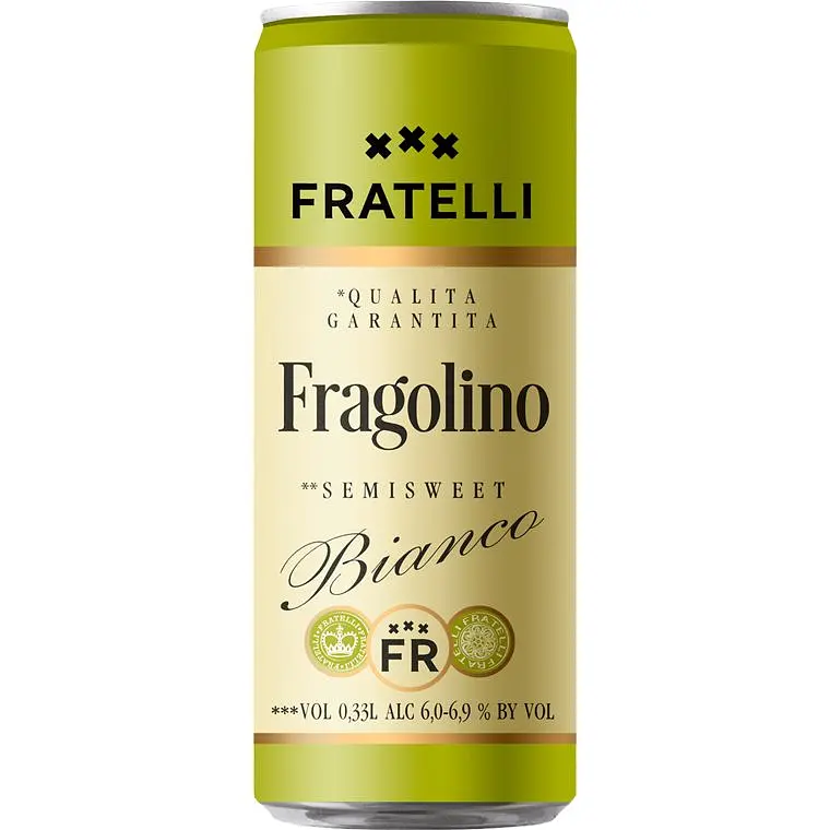 Фраголіно Fratelli Bianco біле напівсолодке 6.9% 0.33л