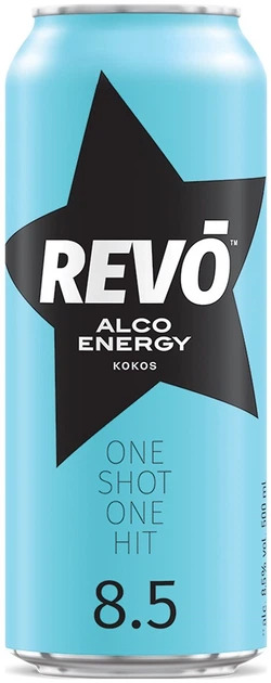 Revo Kokos слабоалкогольний енергетичний напій 0.5л 8.5%