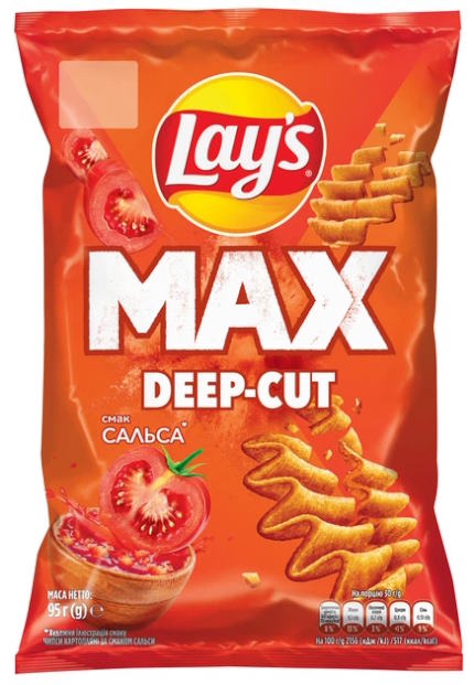 Чіпси Lay's MAX Сальса 95 г