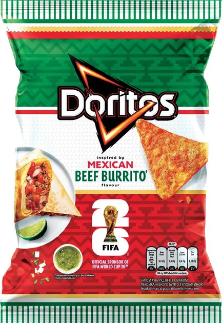 Doritos FIFA Mexican Beef Burrito 90г