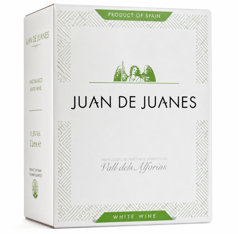 Вино Juan De Juanes біле сухе 3л 12% Вино Juan De Juanes біле сухе 3л 12%