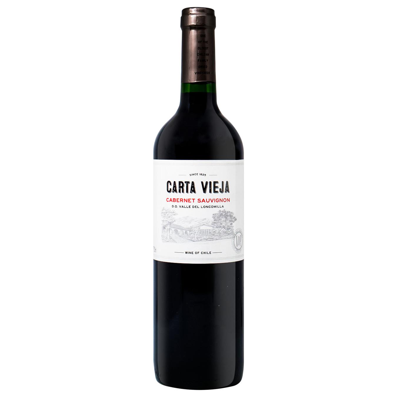 Вино Carta Vieja Cabernet Sauvignon червоне сухе 0.75л 13%