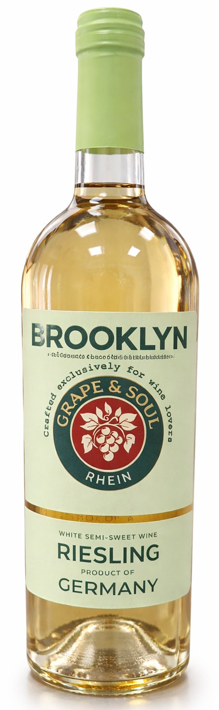 Вино Brooklyn Riesling біле напівсолодке 12% 0.75л