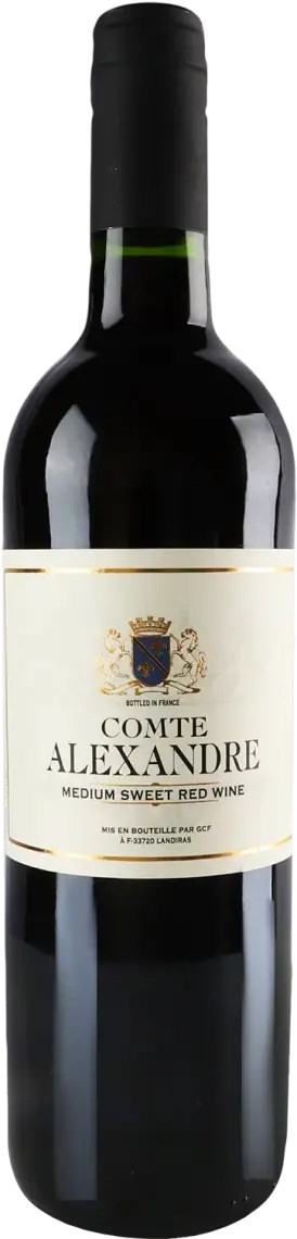 Вино Comte Alexandre червоне напівсолодке 10.5% 0.75л 
