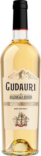 Вино Gudauri Алазанська долина біле напівсолодке 0.75л 11-13%
