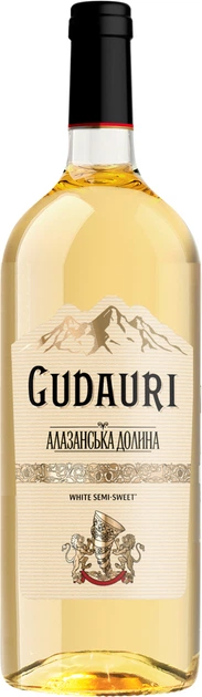Вино Gudauri Алазанська долина біле напівсолодке 1.5л 11-13%