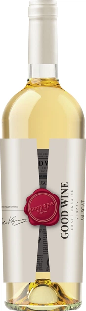 Вино Good Wine Muscat біле напівсолодке 12% 0.75л
