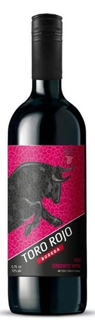 Вино Bodega Toro Rojo червоне напівсолодке 0.75л 11%