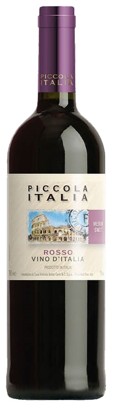 Вино Piccola Italia червоне напівсолодке 11% 0.75л