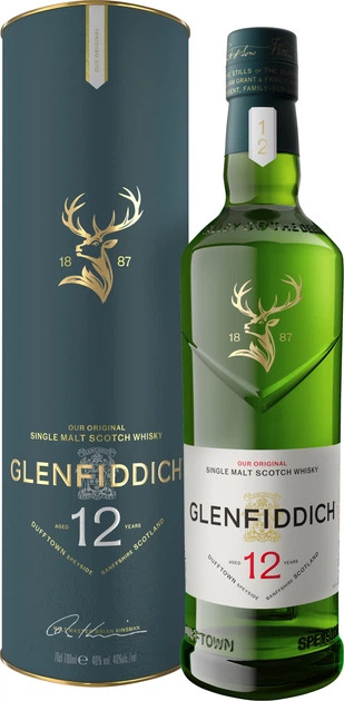 Віскі Glenfiddich 12 років 0.7л 40%