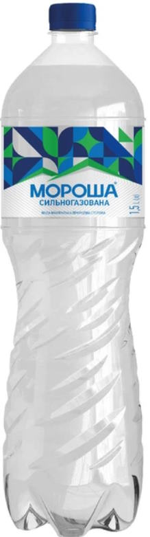 Вода Мороша мінеральна сильногазована 1.5л