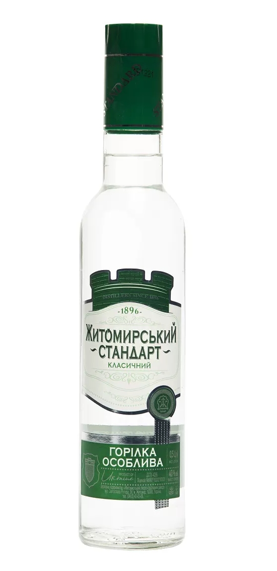 Горілка Житомирський Стандарт 0.5л 40%